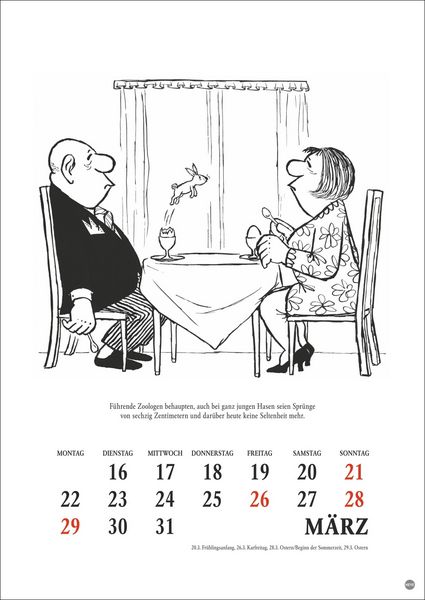 Produktbild: Loriot Heile Welt Halbmonatskalender 2027