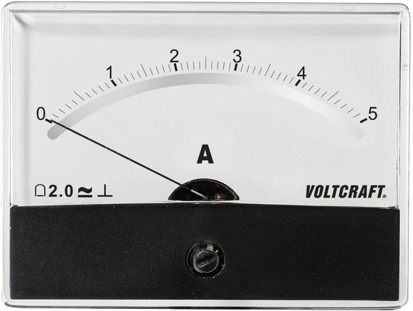 Produktbild: VOLTCRAFT AM-86X65/5A/DC AM-86X65/5A/DC Einbau-Messger&auml;t AM-86X65/5A/DC Drehspule