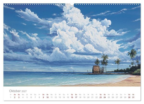 Produktbild: Paradise, Ausblicke und Tr&auml;umereien (Wandkalender 2027 DIN A2 quer), CALVENDO Monatskalender