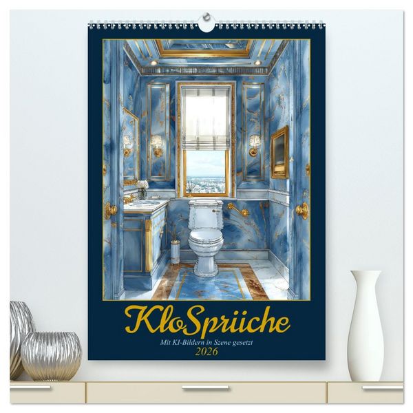 Produktbild: Klospr&uuml;che (hochwertiger Premium Wandkalender 2026 DIN A2 hoch), Kunstdruck in Hochglanz