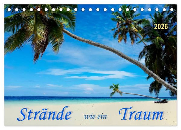 Produktbild: Str&auml;nde wie ein Traum (Tischkalender 2026 DIN A5 quer), CALVENDO Monatskalender
