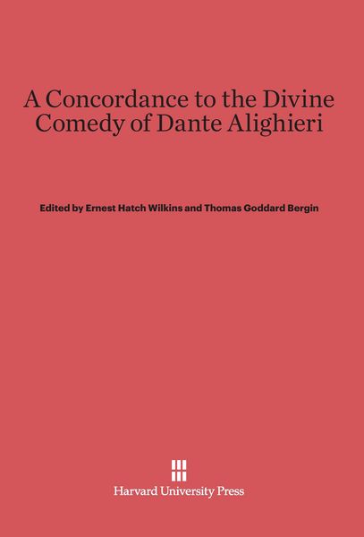 Produktbild: A Concordance to the Divine Comedy of Dante Alighieri