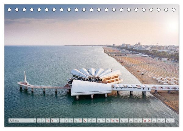 Produktbild: Lignano in Italien. Sommer Strand und Meer (Tischkalender 2026 DIN A5 quer), CALVENDO Monatskalender