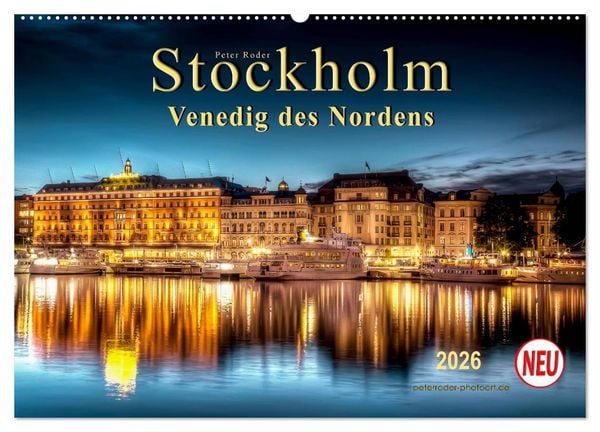 Produktbild: Stockholm - Venedig des Nordens (Wandkalender 2026 DIN A2 quer), CALVENDO Monatskalender
