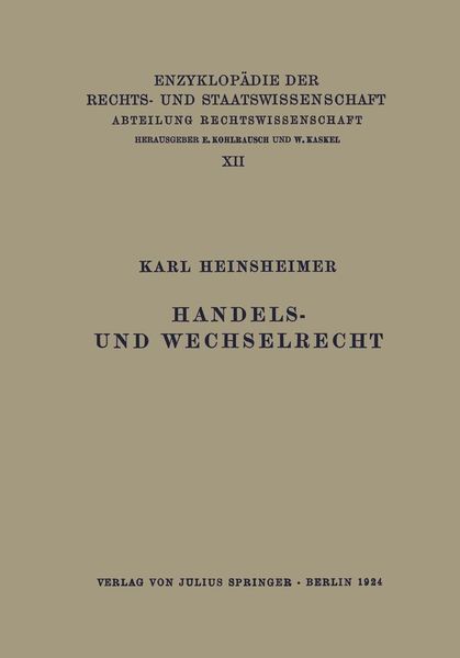 Produktbild: Handels- und Wechselrecht