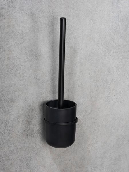 Produktbild: Turbo-Loc&reg; WC-Garnitur Mod. Carpino Schwarz, Befestigen ohne Bohren