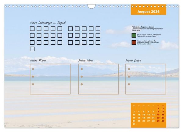 Produktbild: Erlebe mit mir Lebenszeit (Wandkalender 2026 DIN A3 quer), CALVENDO Monatskalender
