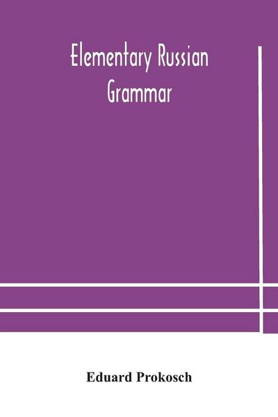 Produktbild: Elementary Russian Grammar