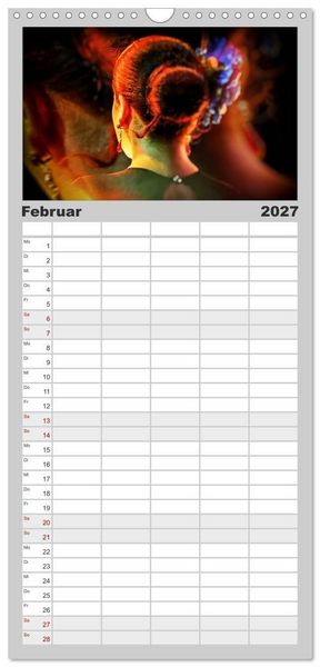 Produktbild: Familienplaner 2027 - Flamenco - Tanz der Leidenschaft mit 5 Spalten (Wandkalender, 21 x 45 cm) CALVENDO