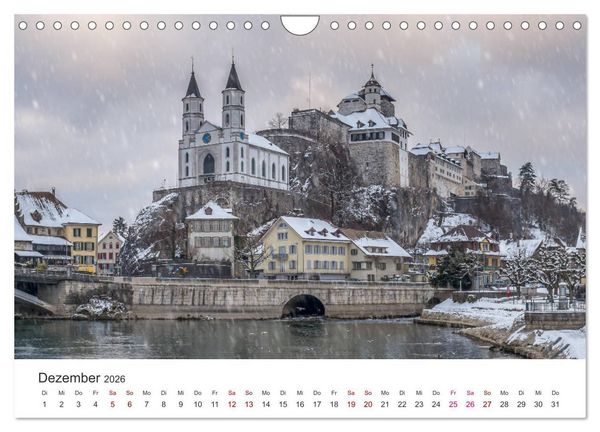 Produktbild: Schweiz - Die sch&ouml;nsten St&auml;dte (Wandkalender 2026 DIN A4 quer), CALVENDO Monatskalender