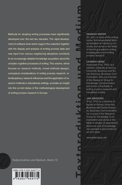 Produktbild: Methods in Writing Process Research