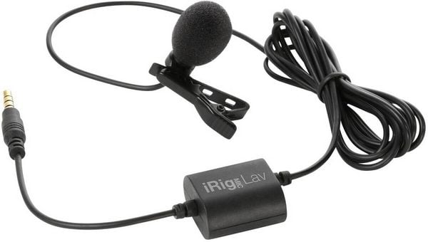 Produktbild: Ansteck Sprach-Mikrofon IK Multimedia MIC LAV &Uuml;bertragungsart (Details):Kabelgebunden inkl. Klammer, inkl. Windschutz