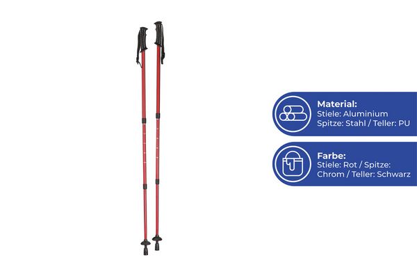 Produktbild: Trekking-St&ouml;cke Teleskop, Wanderstock mit Anti-Schock-System