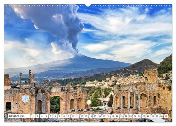 Produktbild: Taormina - Juwel Siziliens mit antikem Charme (hochwertiger Premium Wandkalender 2026 DIN A2 quer), Kunstdruck in Hochglanz
