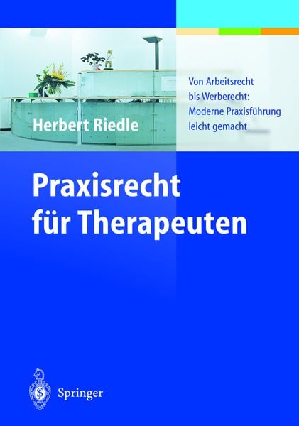 Produktbild: Praxisrecht f&uuml;r Therapeuten