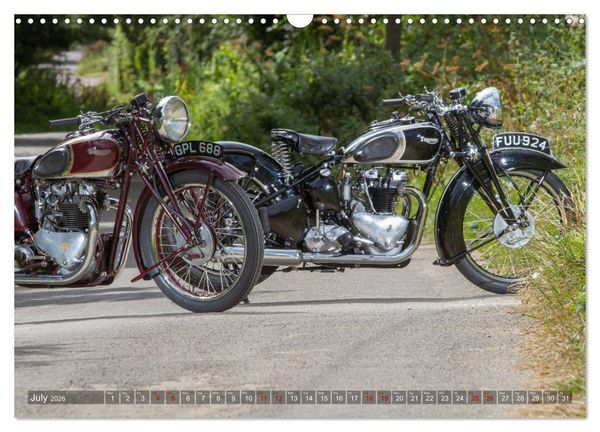 Produktbild: Classic Motorcycles (Wall Calendar 2026 DIN A3 landscape), CALVENDO 12 Month Wall Calendar