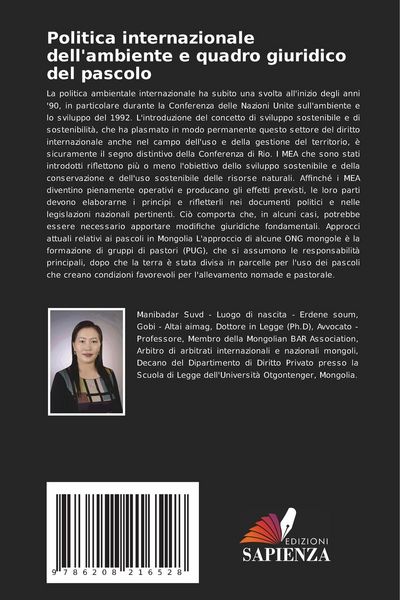 Produktbild: Politica internazionale dell'ambiente e quadro giuridico del pascolo