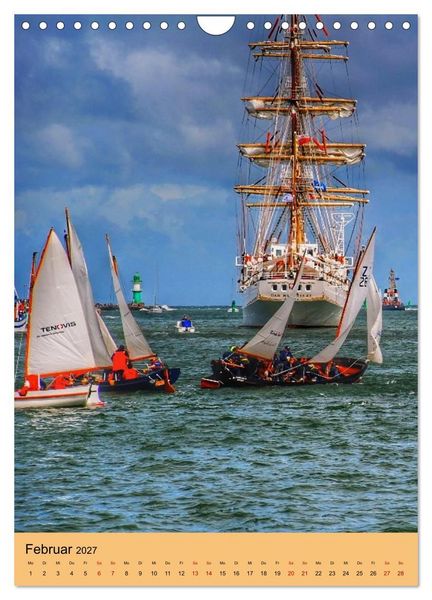 Produktbild: SAIL Rostock-Warnem&uuml;nde. Du bist so sch&ouml;n (Wandkalender 2027 DIN A4 hoch), CALVENDO Monatskalender