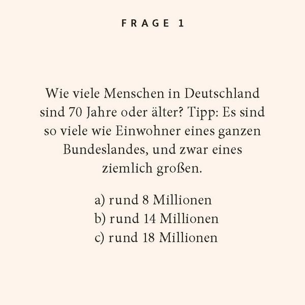 Produktbild: 70. Geburtstag. Das Quiz