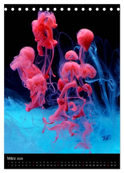 Produktbild: Experimentelle Fotografie Liquid Art (Tischkalender 2026 DIN A5 hoch), CALVENDO Monatskalender