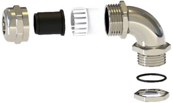 Produktbild: TRU COMPONENTS TC-11447424 Kabelverschraubung PG11 Messing (vernickelt) Metall 1St.