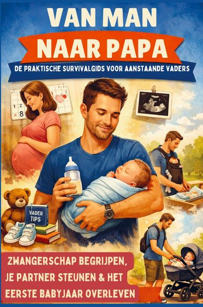 Produktbild: Van man naar papa: De praktische survivalgids voor aanstaande vaders (H&eacute;t perfecte cadeau voor toekomstige vaders) -