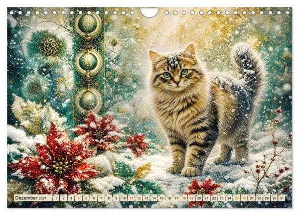 Produktbild: Floras Samtpfoten (Wandkalender 2027 DIN A4 quer), CALVENDO Monatskalender