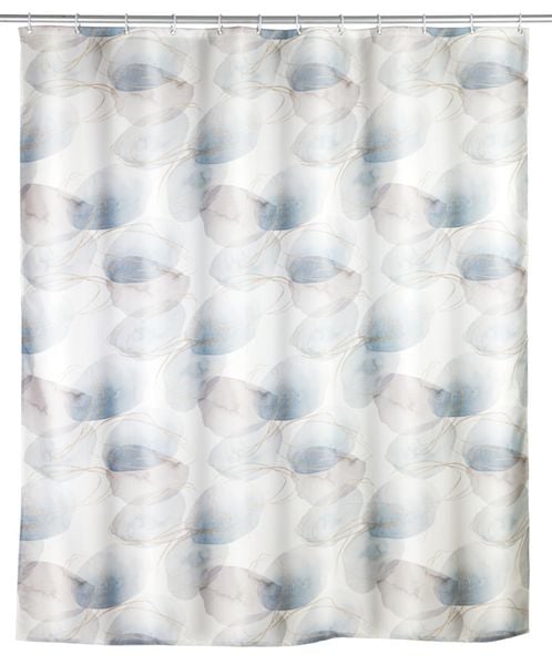 Anti-Schimmel Duschvorhang Mod. Navan, Textil (Polyester), 180 x 200 cm, wasserabweisend, waschbar