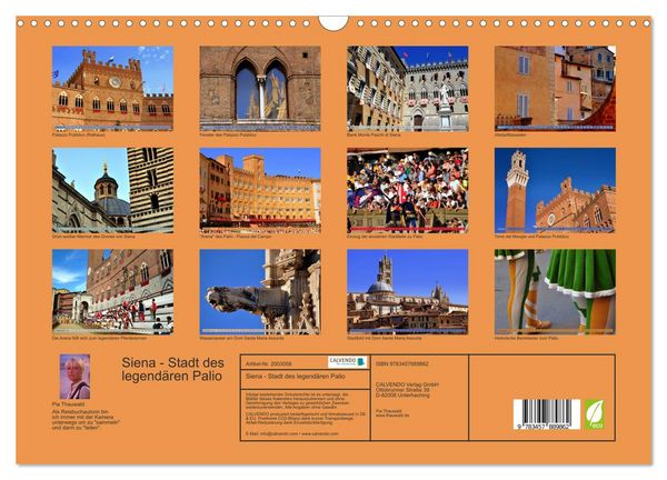 Produktbild: Siena - Stadt des legend&auml;ren Palio (Wandkalender 2026 DIN A3 quer), CALVENDO Monatskalender