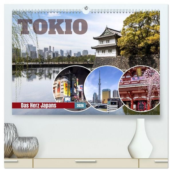 Tokio - Das Herz Japans (hochwertiger Premium Wandkalender 2026 DIN A2 quer), Kunstdruck in Hochglanz