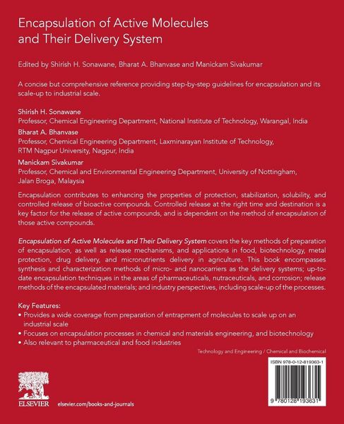 Produktbild: Encapsulation of Active Molecules and Their Delivery System