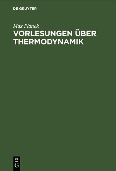 Produktbild: Vorlesungen &uuml;ber Thermodynamik