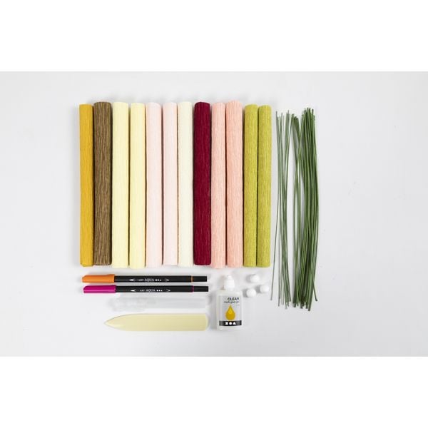 Produktbild: Creativ Company DIY Sets Krepppapier Kreativ Set Krepppapier, Blumenstrau&szlig;, Kreppanteil: 180%, 105 g, Kreativ Box