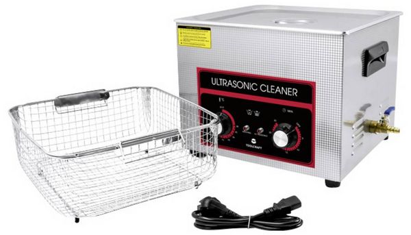 Produktbild: TOOLCRAFT USC-1500 Ultraschallreiniger B&uuml;robedarf, Schmuck, Werkstatt 360 W 15 l mit Heizung, mit Reinigungskorb