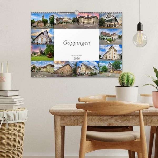 Produktbild: G&ouml;ppingen Impressionen (Wandkalender 2026 DIN A3 quer), CALVENDO Monatskalender