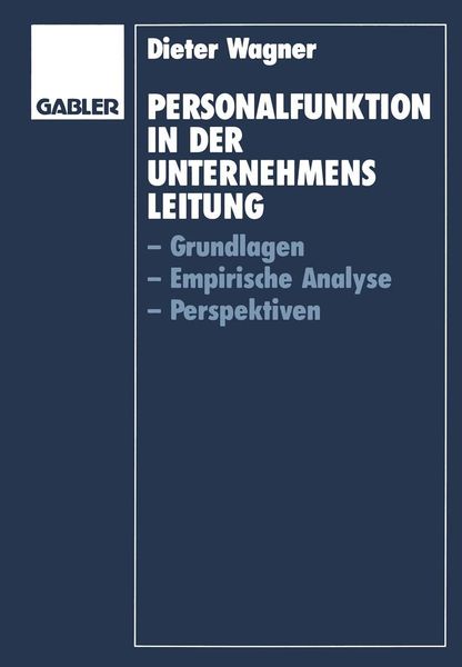 Produktbild: Personalfunktion in der Unternehmensleitung