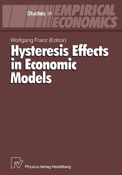 Produktbild: Hysteresis Effects in Economic Models