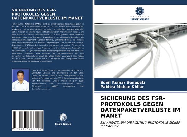 Sicherung des Fsr-Protokolls Gegen Datenpaketverluste im Manet, Taschenbuch von Sunil Kumar Senapati , Pabitra Mohan Khilar, Verlag Unser Wissen,