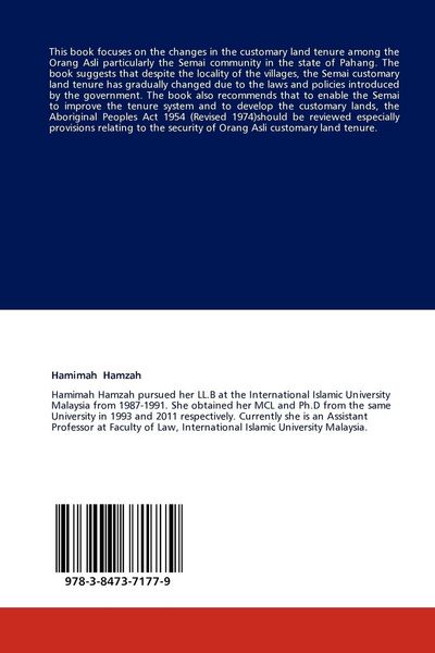 Produktbild: Rights and Interests in Land Among the Orang Asli in Pahang
