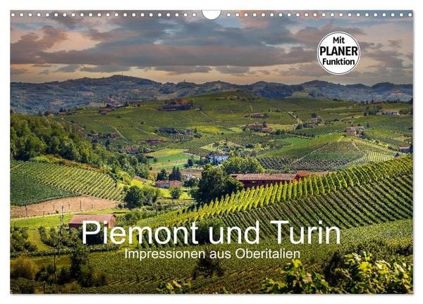 Produktbild: Piemont und Turin (Wandkalender 2026 DIN A3 quer), CALVENDO Monatskalender