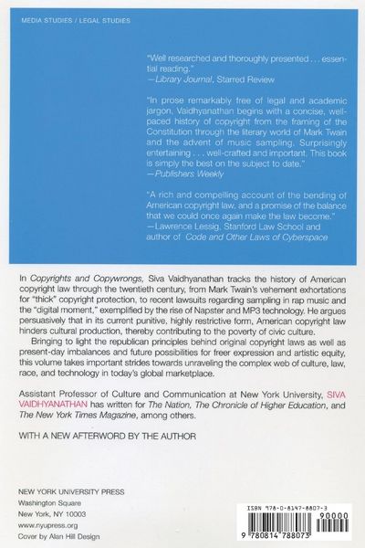 Produktbild: Copyrights and Copywrongs