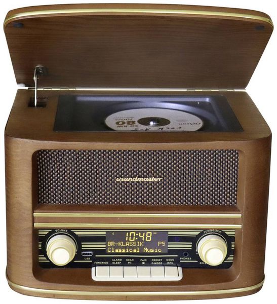 Produktbild: Soundmaster NR961 Tischradio DAB+, UKW AUX, USB, CD, Bluetooth&reg; Inkl. Fernbedienung Braun