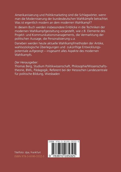 Produktbild: Moderner Wahlkampf