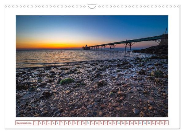Produktbild: Stimmungsvolle K&uuml;stenmomente im Vereinigten K&ouml;nigreich (Wandkalender 2026 DIN A3 quer), CALVENDO Monatskalender