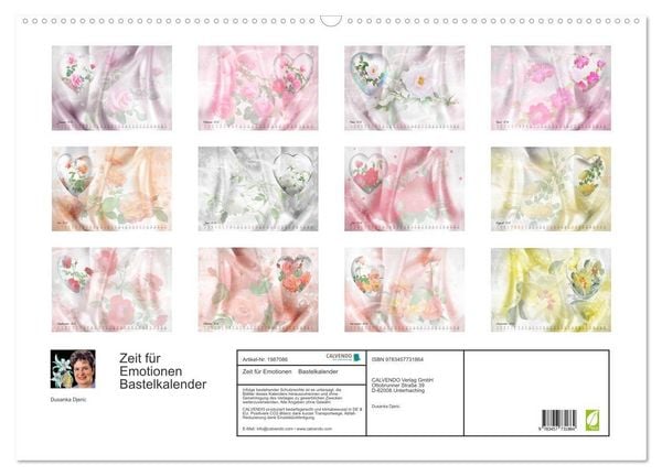 Produktbild: Zeit f&uuml;r Emotionen Bastelkalender (Wandkalender 2026 DIN A2 quer), CALVENDO Monatskalender