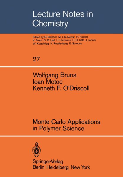 Produktbild: Monte Carlo Applications in Polymer Science