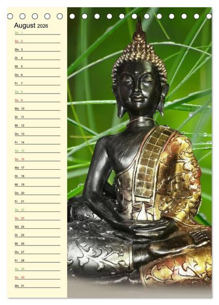 Produktbild: Buddha (Tischkalender 2026 DIN A5 hoch), CALVENDO Monatskalender
