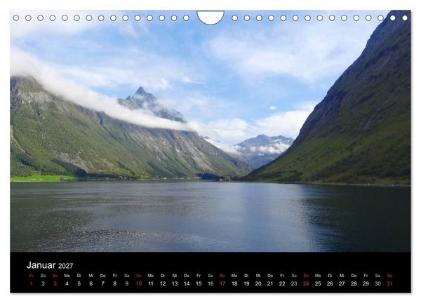 Produktbild: Impressionen von Norwegen entlang der Hurtigruten (Wandkalender 2027 DIN A4 quer), CALVENDO Monatskalender