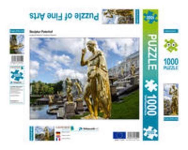 CALVENDO Puzzle Skulptur Peterhof | 1000 Teile Lege-Größe 64x48cm Foto-Puzzle für glückliche Stunden