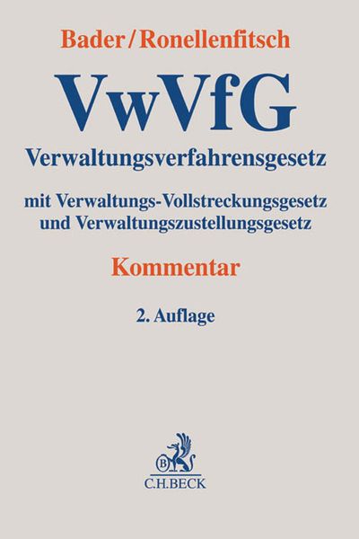 Verwaltungsverfahrensgesetz. VwVfG, Gebundene Ausgabe von , C.H. Beck, 9783406696282